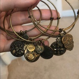 Alex & Ani bracelets - gold